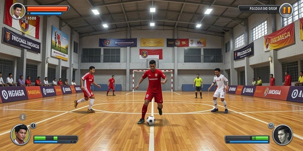 Salah satu level menantang yang penuh dengan rintangan.
