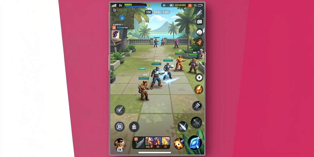 Screenshot 3 memperlihatkan mode multiplayer yang sedang berlangsung.